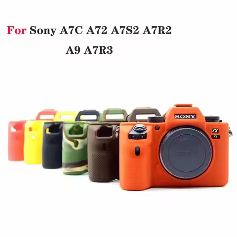 Soft silicone DSLR Camera Case Cover Rubber Case Protective Skin Bag For Sony A7C A72 A7S2 A7R2 A9 A