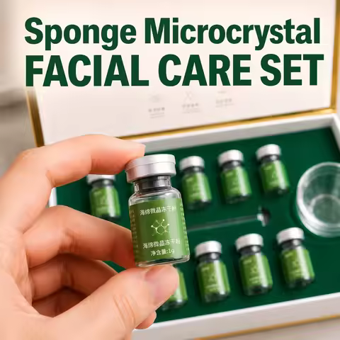 Sponge Microcrystal Facial Care Set, Gentle Home Skin Care Remove Dead Skin Cells Refresh Skin Textu