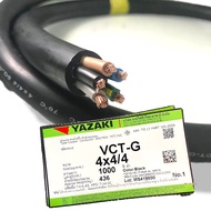 YAZAKI สายไฟ VCT-G รวมทุกขนาดที่มี VCT-G 3x2.5/2.5 10 3 x16/16 4 x10/10 ( มีกราวน์ ) สายอ่อน มีกราวน