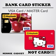 [ Hello Kitty ] For BANK Card Sticker Cover / MASTER / VISA / CREDIT/ DEBIT CARD