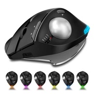 Mute 2.4G+Bluetooth Ergonomic Programmable Vertical Mouse Dual-mode Ergonomic Trackball Wireless CAD