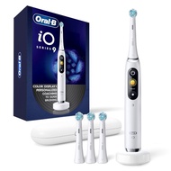 Oral-B Rechargeable Electric Toothbrush, iO9 Genius, 7 Cleaning Modes 4 Brush Heads (White)