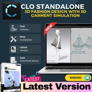 CLO Standalone 2024 - 3D Fashion Design with 3D garment simulation | Windows | Lifetime