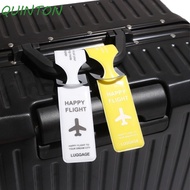 QUINTON PVC Luggage Tag, Boarding Pass Baggage Name Tags Airplane Suitcase Tag, Soft Information Car
