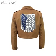 Attack On Titan Cosplay Shingeki No Kyojin Cosplay Jacket Japanese Anime Brown Coat Women Man Adults