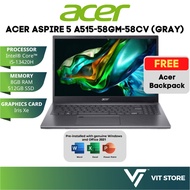 ACER ASPIRE 5 A515-58GM-58CV KELABU Intel Core i5-13420H RTX 2050 8GB DDR5 512GB SSD 15.6" FHD W11 3