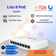 Ubiquiti UniFi Switch - USW Lite POE - Lite 8 PoE - 8 Gigabit Ethernet *UK Power adapter*