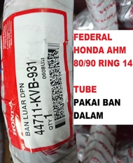 Ban FEDERAL HONDA AHM 80/90 ring 14 Ban Luar Depan Motor Beat Vario