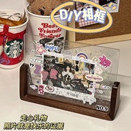 【ks1139.my】 相框photo frame拍立得亚克力悬浮相框空框diy桌面摆台件高级感手工纪念册展示框Frame the photo table 【07223oL95GR6t】