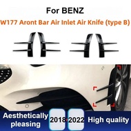 For Mercedes-Benz A-Class W177 A180 A200 A220 2018-2022 AMG Front Air Intake Canard Splitter Modific