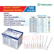 TERUMO NEEDLES 18G/21G/22G/23G/24G/25G/26G/27G/30G 100S/BOX