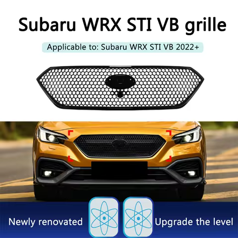 Grille For Subaru WRX 1 Set Black ABS Front Grille Mesh Cover Cross Border Modification Accessories