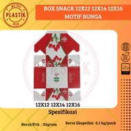 Snack Box 12x12 12x14 12x16 Flower Motif Bread Cake Box Size 12 x 12 12 x 14 12 x 16