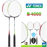 ไม้แบด  YONEX  แบดมินตัน โยเน็กซ์  Badminton Racket B-4000 (แดงเขียว) ราคา/1ไม้