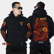 Hexsys - Bakuryu Hoodie Original Full Bordir | Hoodie Pria | Unisex Sweater Hoodie Sweater Pria Samu