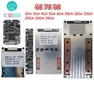6S 7S 8S BMS Li-ion Lifepo4 Lithium Battery Protection Board 24V 25.2V 29.4V 20A 30A 50A 60A 80A 120