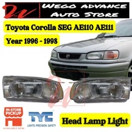 Toyota Corolla AE110 AE111 EE110 EE111 SEG Head Lamp 1996 - 1998 New 1 Pair