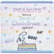 Nishikawa Nishikawa Snoopy Wash Towel 34X35X1cm Washable 100% Cotton Soft Made in Japan White XT3570