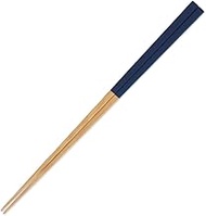Banyo 26-010B Yubi Chopsticks, Navy, 8.9 inches (22.5 cm), Made in Japan