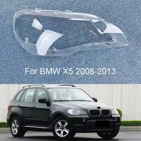 For BMW X5 E70 2008-2013 Car Front Headlight Glass Headlamps Transparent Lampshade Lamp Shell E70 He
