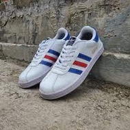 PUTIH MERAH Men's Shoes Sneakers Adidas Gazelle White france Blue Red Blue Casual Shoes
