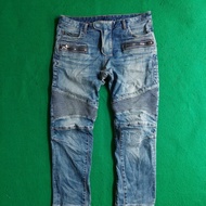 balmain paris bikers jeans