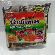 PADIMAS - BOLU PADIMAS CREAM 10gram (1 PACK ISI 10 PCS) Kue bolu padimas cream cake Roti Stawberry Pandan Cokelat Vanilla