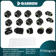 Barrow AIO PC hard tube fittings water cooling kit DIY computer with fittings liquid loop kit black silver white gold