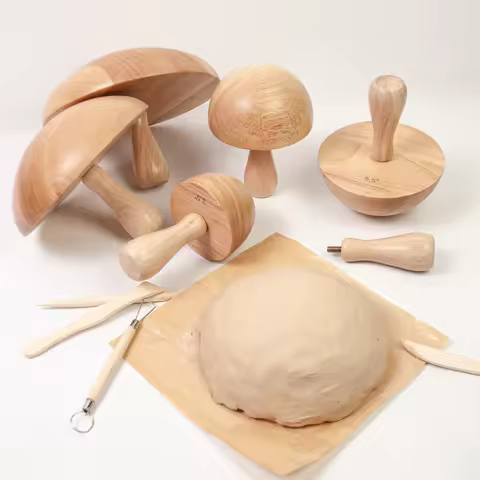 1X Pottery Molds 3.5'' 4.5'' 5.5'' 6.5'' 7.5" 8.5" Thickness 2.5'' Plaster Molds Wood Pottery Tools 