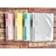 Wengu A5 B5 Transparent Binder Folder B0156 HomeTown Iron Ring - Loose Leaf and Divider Bonus Binder