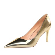 Giày Cao Gót Mũi Nhọn Bigtree Thời Trang New York Cho Nữ Giày Đơn Cổ Thấp Đa Năng Đơn Giản Cỡ Lớn