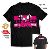 CM Punk AJ Lee Best in World Wrestling wwe aew cotton tshirt