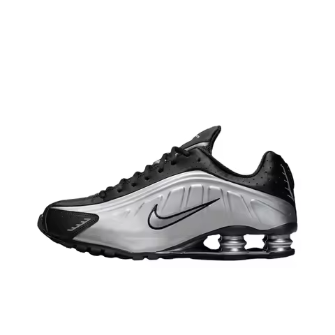 Nike Shox R4 Classic And Versatile Running Shoes Unisex Silver HQ1988-007