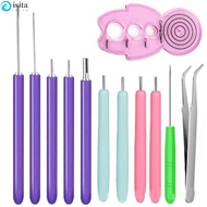 ISITA 12PCS Quilling Needle Kit, Quilling Slotted Pen Paper Curling Paper Quilling Tools, Practical 