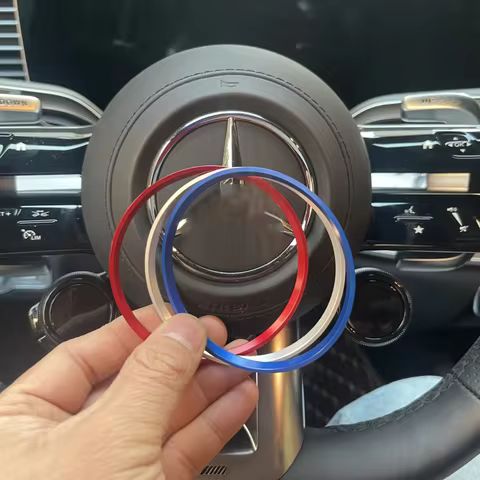For Mercedes-Benz 2024 2025 GLE AMG E53 63 S Coupe car cab steering wheel center logo decorative rin