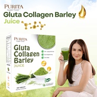 Purita Glutathione Collagen Barley Juice Barley Grass Powder Juice Sliming Body supports weigh loss