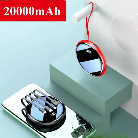 Mini Power Bank 20000mAh Portable Fast Charging Poverbank Mobile Phone External Battery Charger Powe