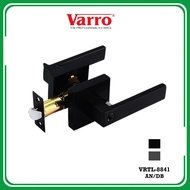 VARRO Tubular Lever Handle Door Lockset VRTL 8841 Antique Nickel Deep Black AN DB