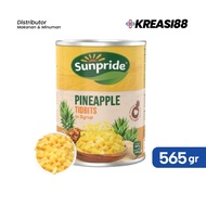 Sunpride Tidbits Pineapple Pieces In Syrup / Pineapple Tidbits In Syrup Canned 567gr AFF