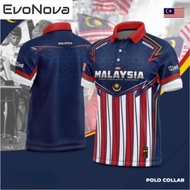 EvoNova BAJU MERDEKA 66 / T-SHIRT MALAYSIA SUBLIMATION - COLLAR
