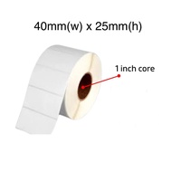 Barcode Label Sticker 40mm x 25mm , 2000pcs