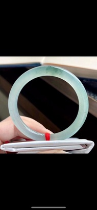 冰種翡翠天然翡翠玉鐲A玉手鐲 玉鈪 • 冰種飄花翡翠圓鐲