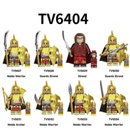 TV6404 Movie TV Ring Series Ellond Elf Warrior Assembled Building Block Minifigure Toy Bag