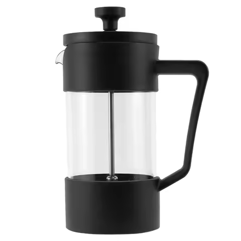 French Press Coffee & Tea Maker, Thickened Borosilicate Glass Coffee Press Rust-Free And Dishwasher 