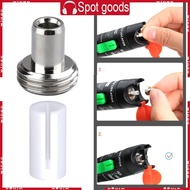 WIN 4pcs Ceramic Tube Sleeves Metal-Head Connector Adapters for Fiber