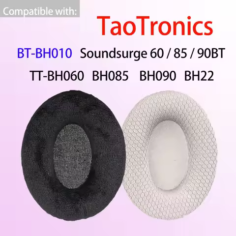 Soundsurge 60 85 90BT Earpads for TaoTronics BT-BH010 Headphones TT-BH060 BH085 BH090 Ear Cushions R