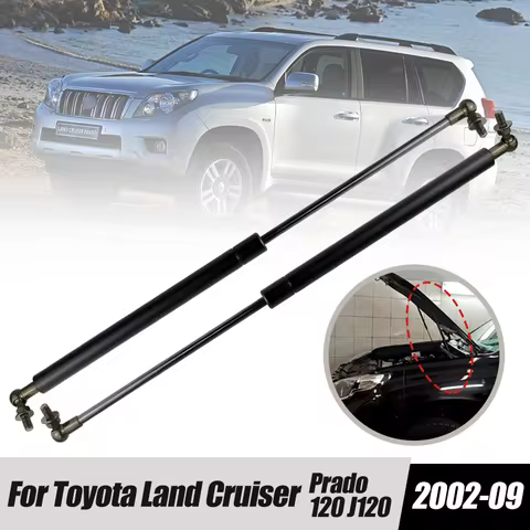 2PCS For Toyota Land Cruiser Prado 120 J120 2002 2003 2004 2005 2006 2007 2008-2009 Front Bonnet Gas