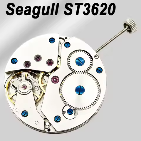 Seagull ST3620 6498/6497 Watch Hand Winding Movement high precision Watch Repair 17 Jewels at 6/9 o'