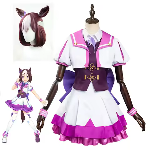 Umamusume:Pretty Derby Special Week Cosplay Costumes Woman Decisive Uniforms Special Week Wig Hallow