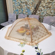 Dish Cover Household Folding Dish Cover Anti-Fly Table Cover Dish Cover Umbrella Anti-Mosquito Cover